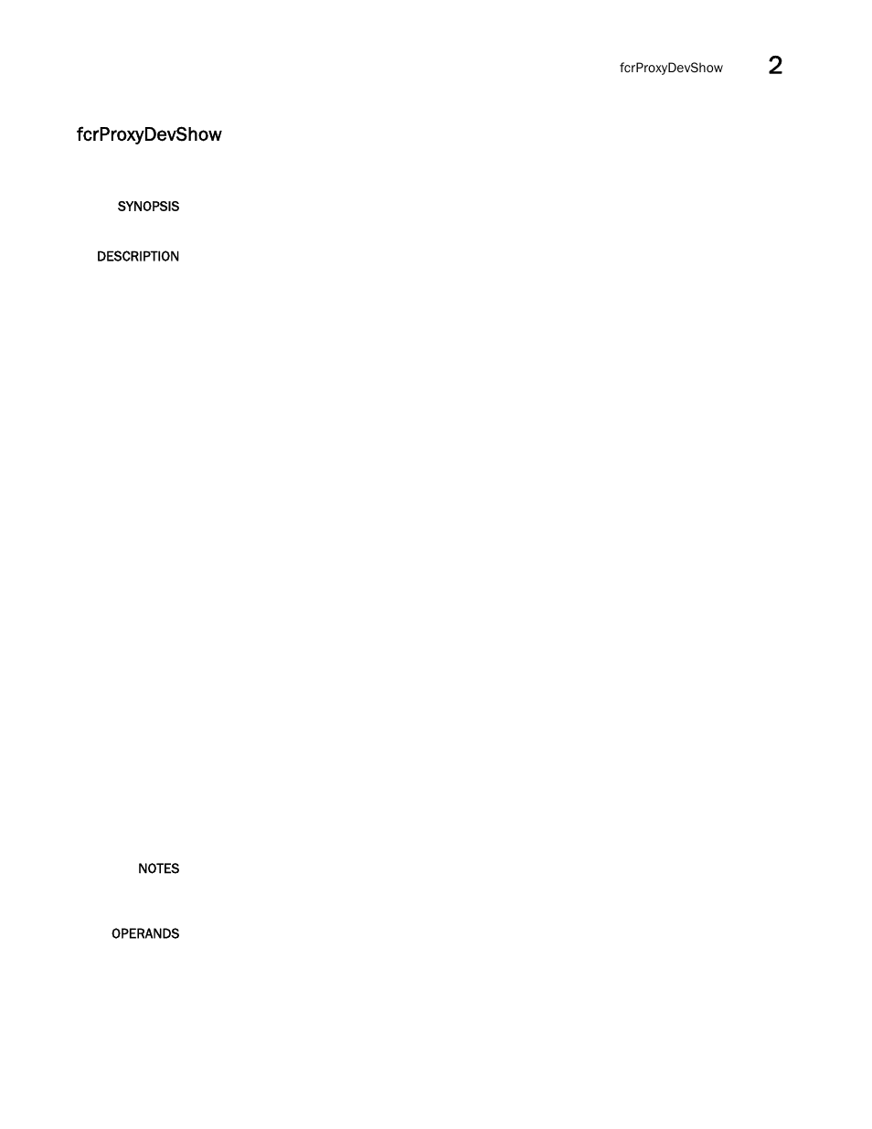 Fcrproxydevshow | Brocade Fabric OS Command Reference (Supporting Fabric OS v7.3.0) User Manual | Page 385 / 1274