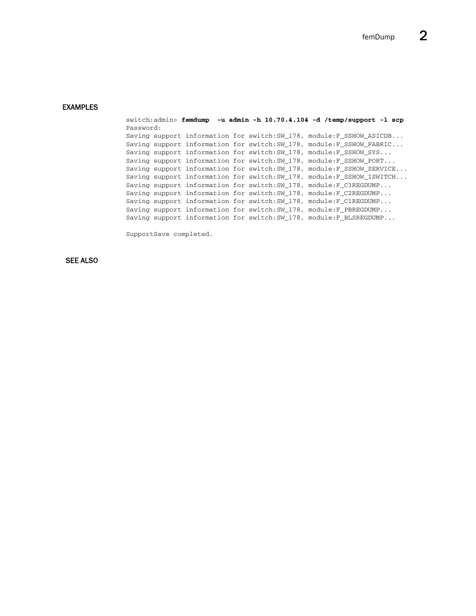 Brocade Fabric OS Command Reference (Supporting Fabric OS v7.3.0) User Manual | Page 401 / 1274