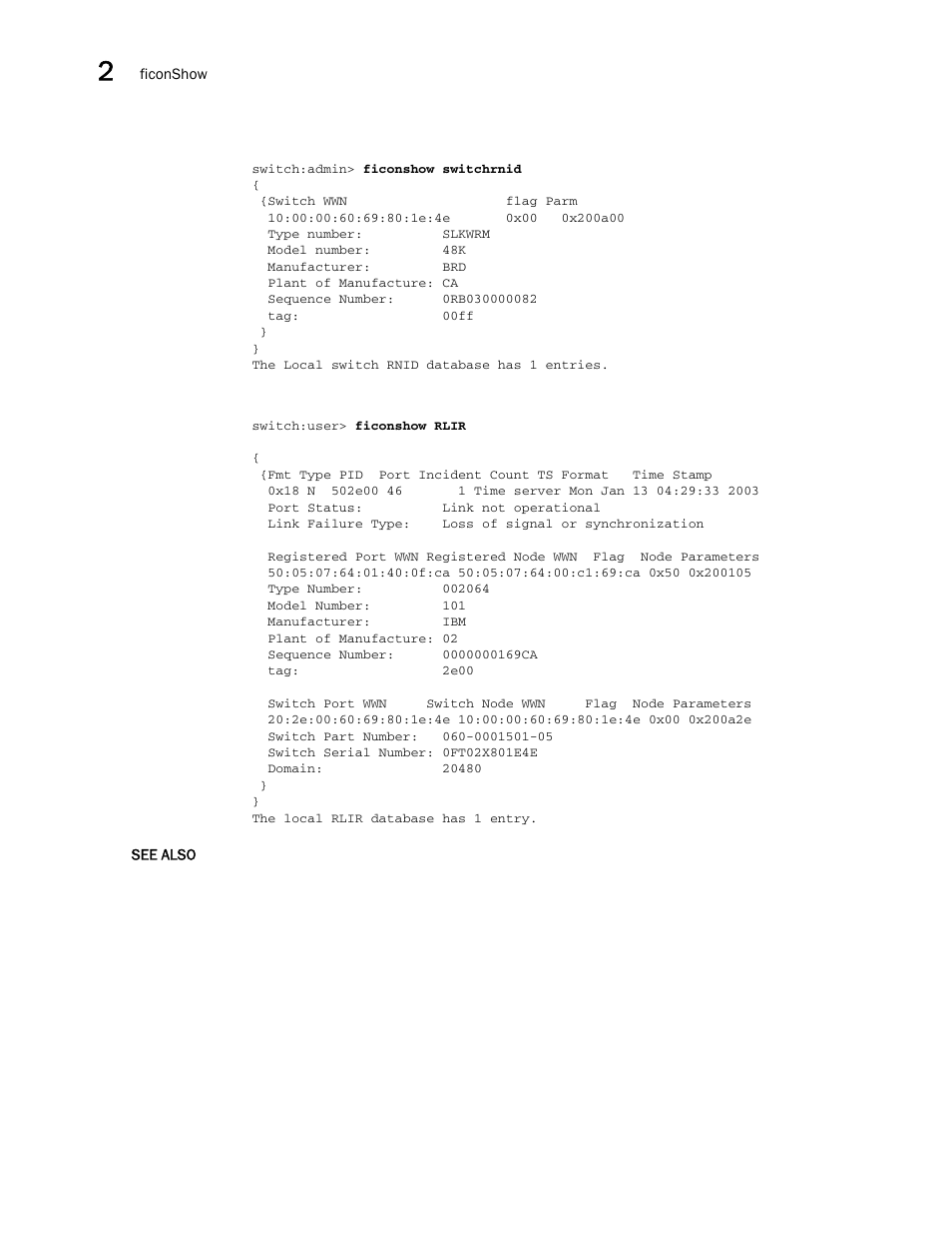 Brocade Fabric OS Command Reference (Supporting Fabric OS v7.3.0) User Manual | Page 418 / 1274