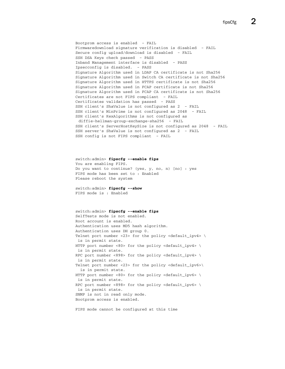 Brocade Fabric OS Command Reference (Supporting Fabric OS v7.3.0) User Manual | Page 421 / 1274