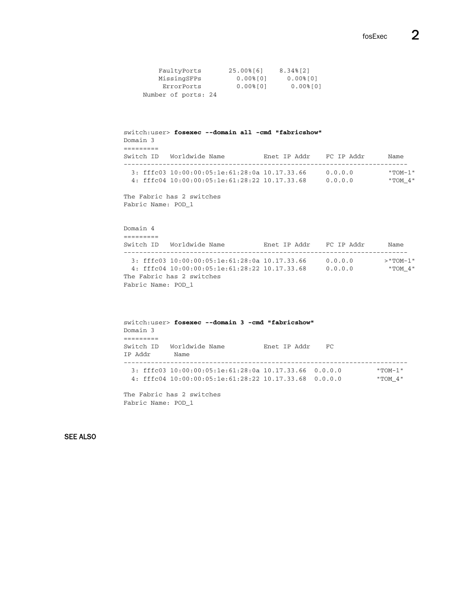 Brocade Fabric OS Command Reference (Supporting Fabric OS v7.3.0) User Manual | Page 467 / 1274