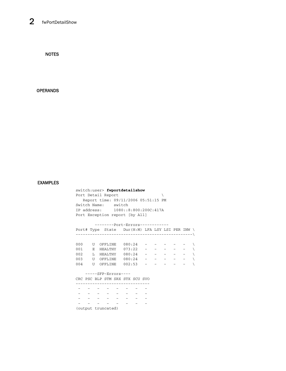 Brocade Fabric OS Command Reference (Supporting Fabric OS v7.3.0) User Manual | Page 486 / 1274