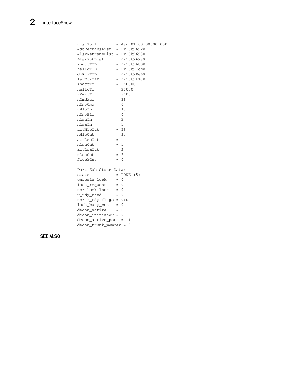 Brocade Fabric OS Command Reference (Supporting Fabric OS v7.3.0) User Manual | Page 528 / 1274