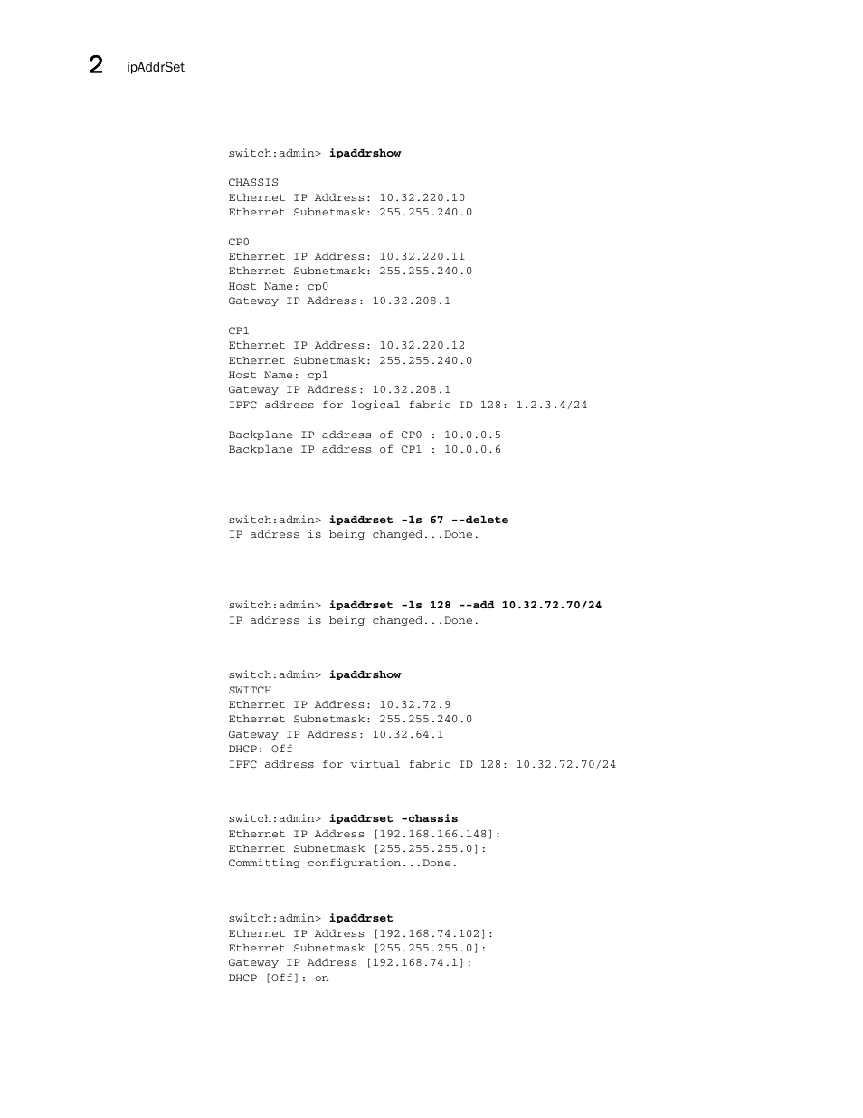 Brocade Fabric OS Command Reference (Supporting Fabric OS v7.3.0) User Manual | Page 536 / 1274