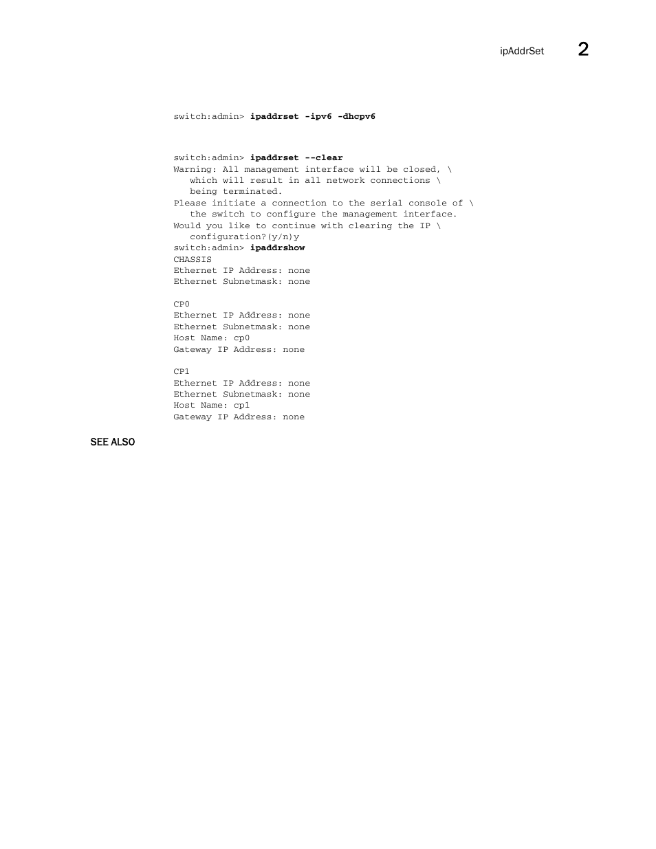Brocade Fabric OS Command Reference (Supporting Fabric OS v7.3.0) User Manual | Page 537 / 1274