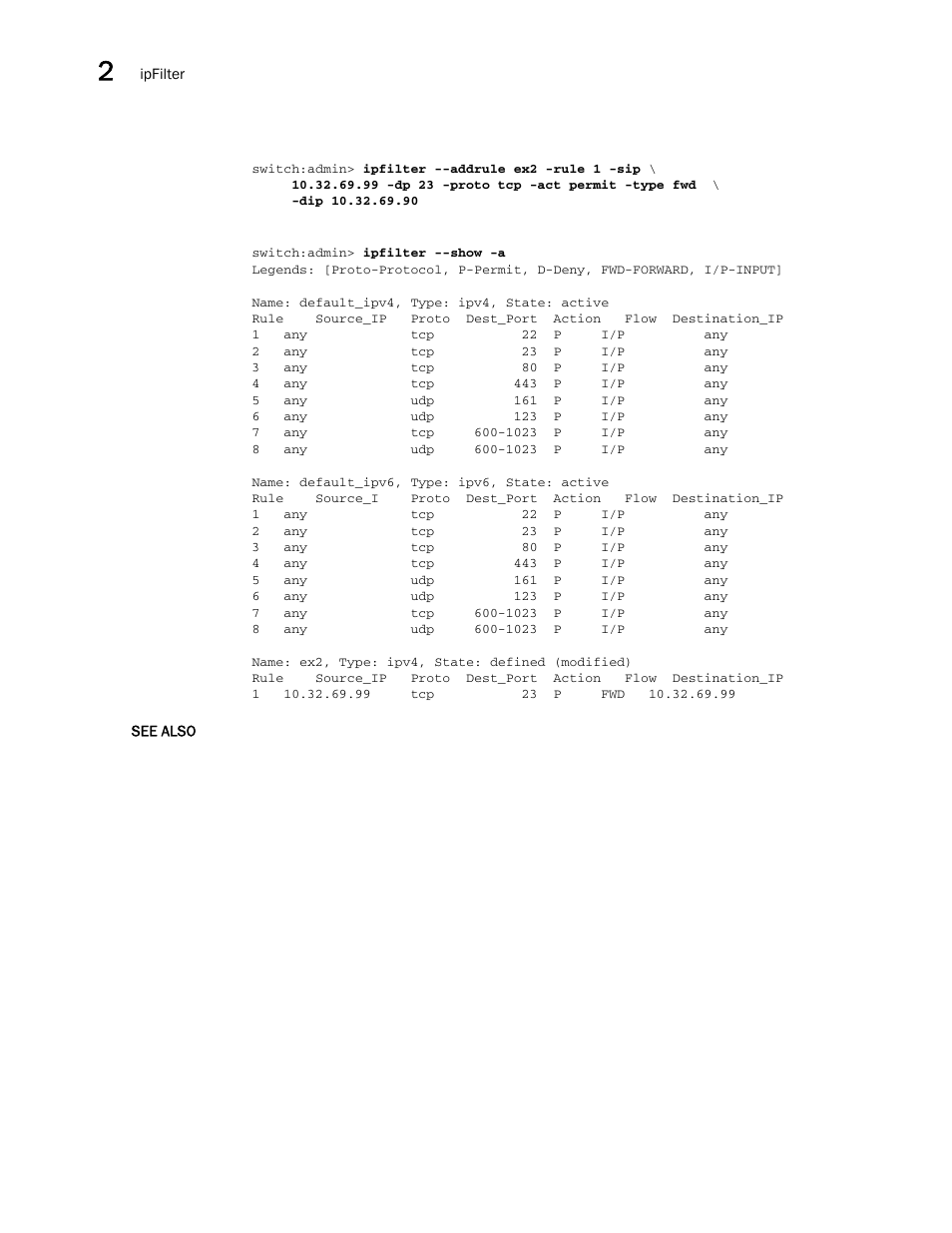 Brocade Fabric OS Command Reference (Supporting Fabric OS v7.3.0) User Manual | Page 546 / 1274