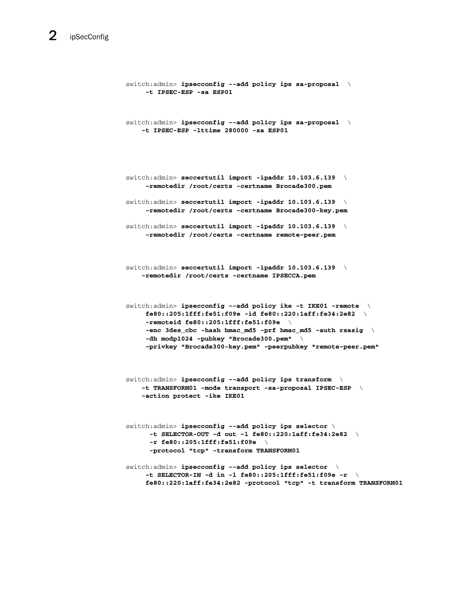 Brocade Fabric OS Command Reference (Supporting Fabric OS v7.3.0) User Manual | Page 558 / 1274
