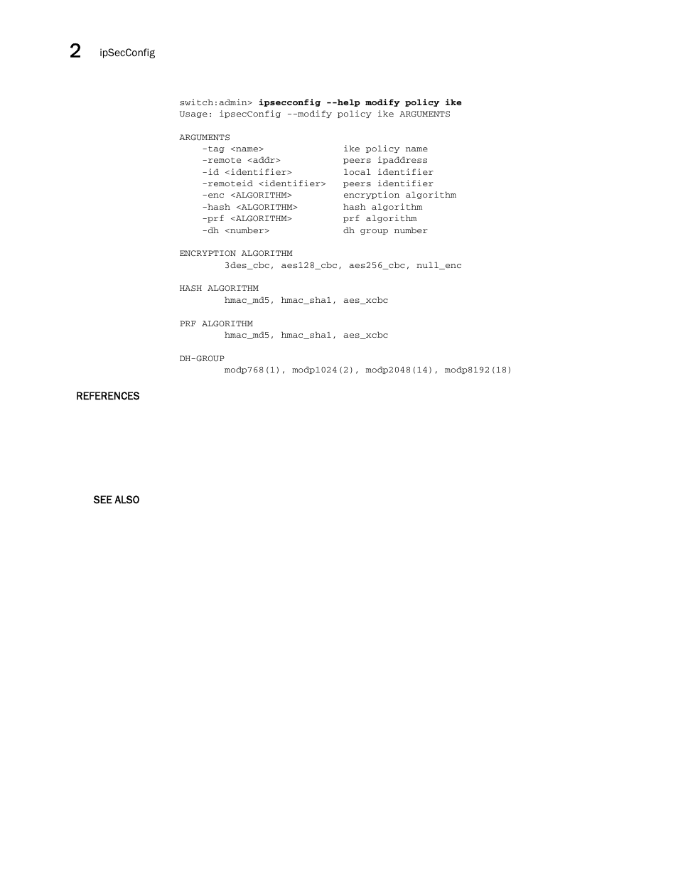 Brocade Fabric OS Command Reference (Supporting Fabric OS v7.3.0) User Manual | Page 562 / 1274