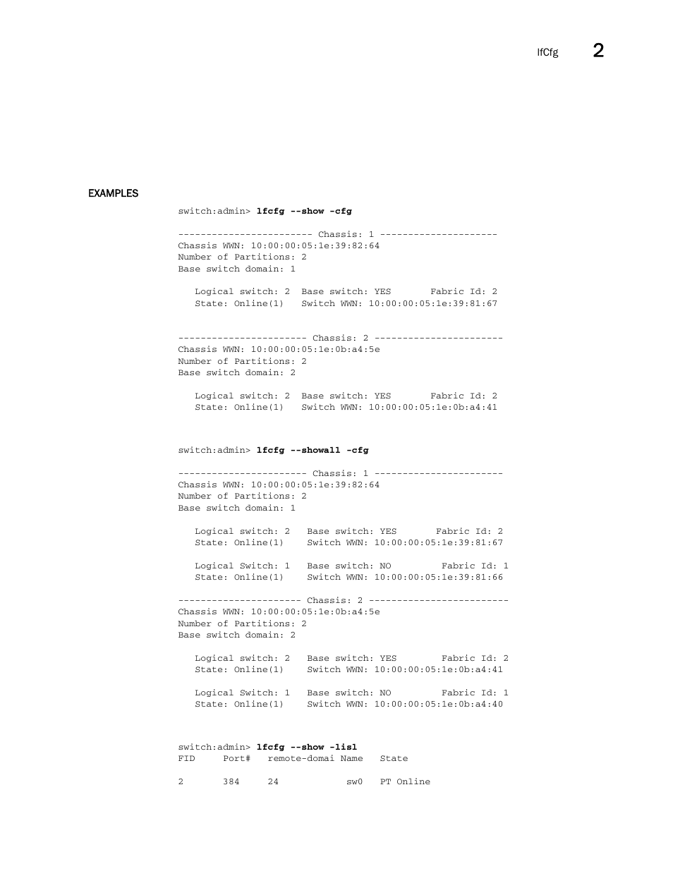 Brocade Fabric OS Command Reference (Supporting Fabric OS v7.3.0) User Manual | Page 573 / 1274