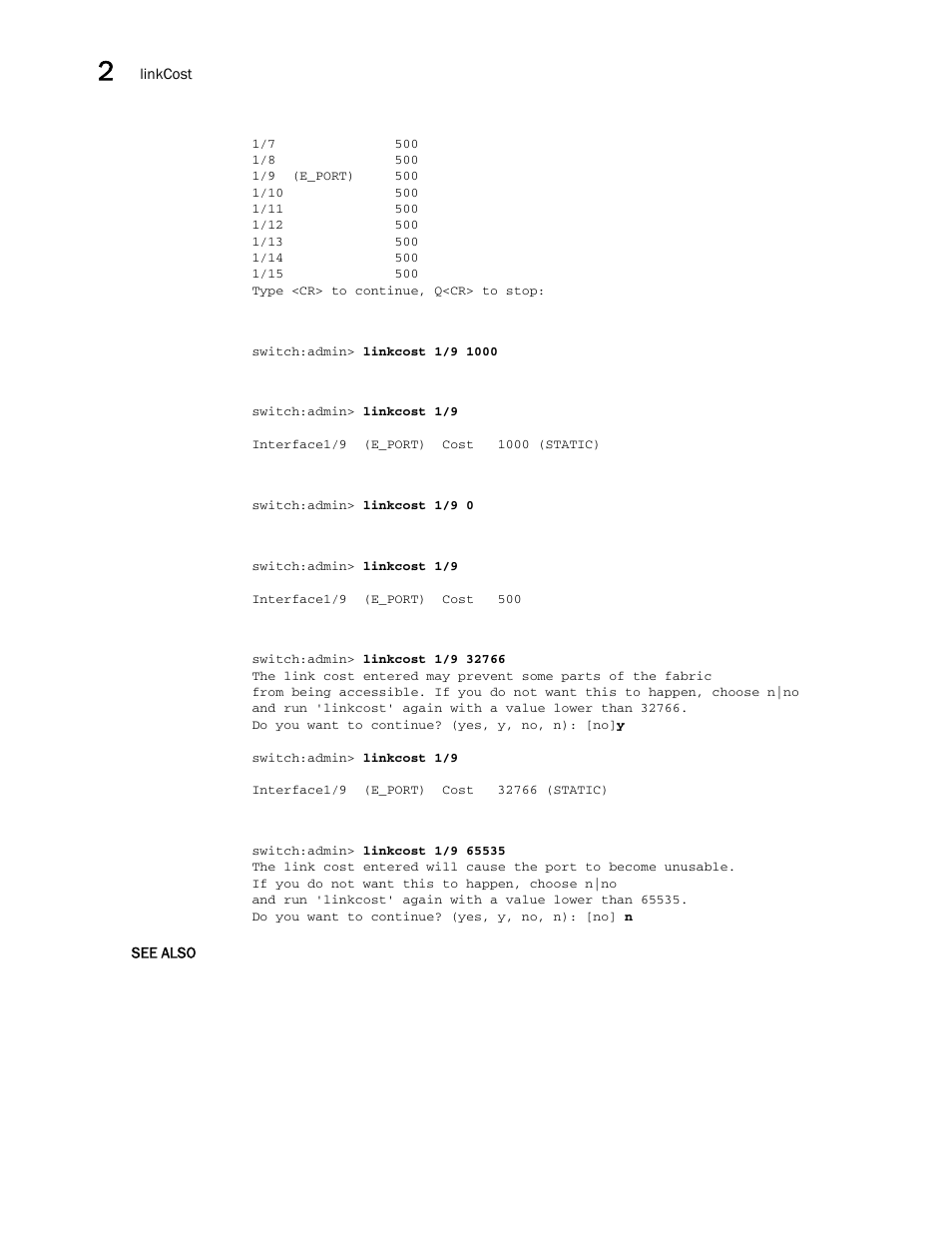 Brocade Fabric OS Command Reference (Supporting Fabric OS v7.3.0) User Manual | Page 588 / 1274