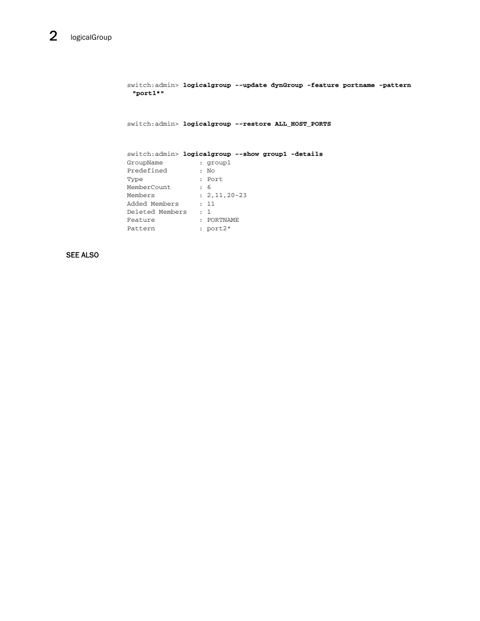 Brocade Fabric OS Command Reference (Supporting Fabric OS v7.3.0) User Manual | Page 592 / 1274