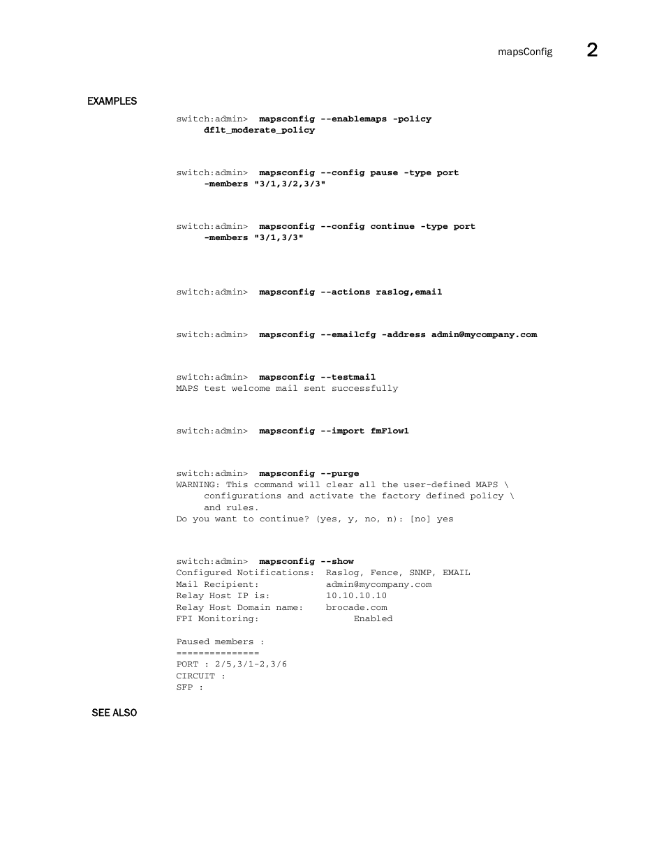 Brocade Fabric OS Command Reference (Supporting Fabric OS v7.3.0) User Manual | Page 611 / 1274
