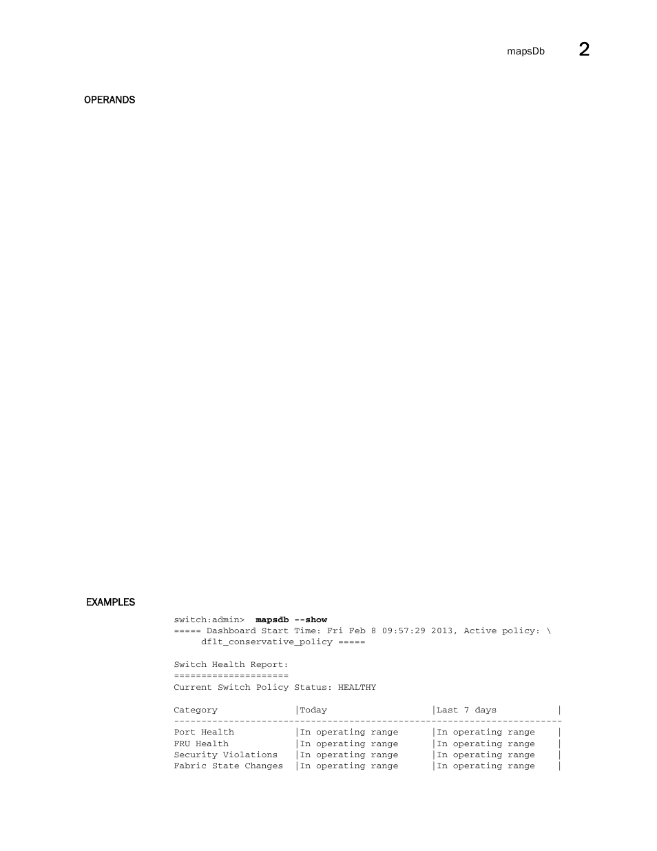 Brocade Fabric OS Command Reference (Supporting Fabric OS v7.3.0) User Manual | Page 613 / 1274