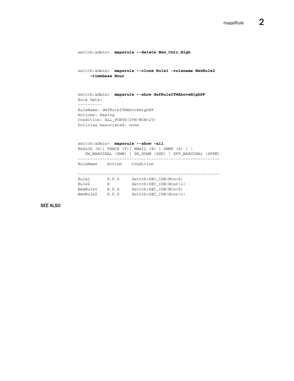 Brocade Fabric OS Command Reference (Supporting Fabric OS v7.3.0) User Manual | Page 627 / 1274