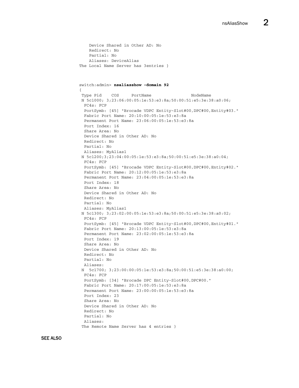 Brocade Fabric OS Command Reference (Supporting Fabric OS v7.3.0) User Manual | Page 653 / 1274