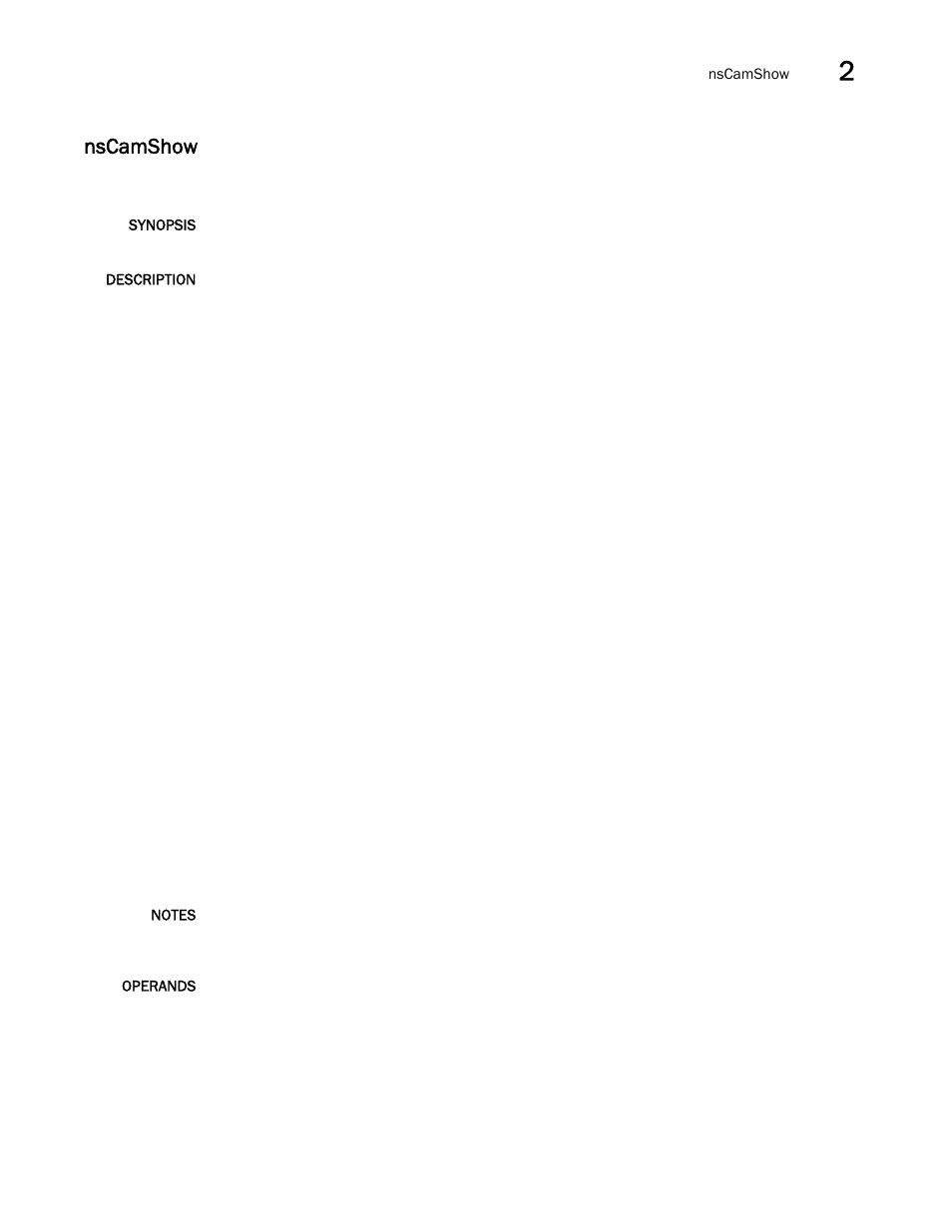 Nscamshow | Brocade Fabric OS Command Reference (Supporting Fabric OS v7.3.0) User Manual | Page 655 / 1274