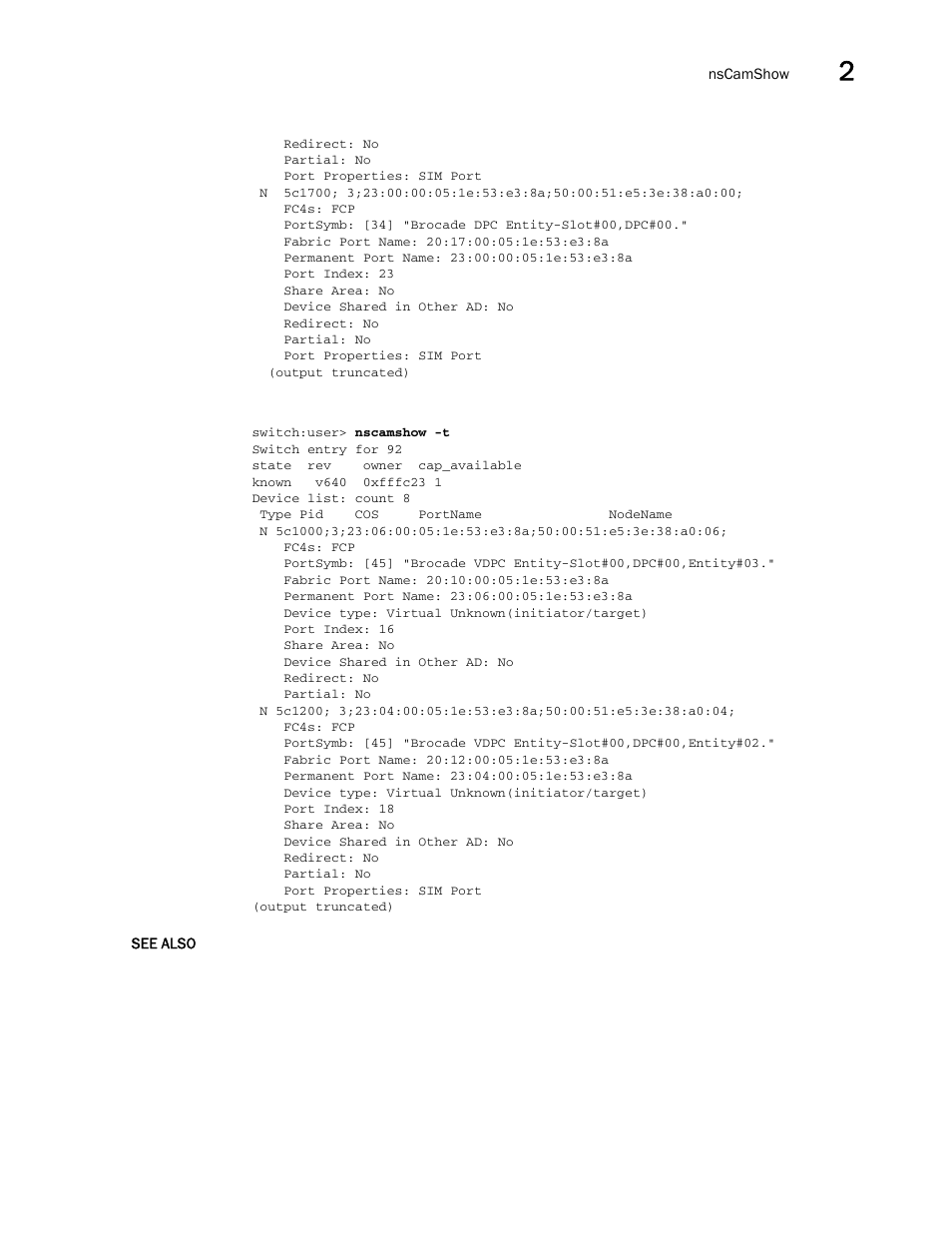 Brocade Fabric OS Command Reference (Supporting Fabric OS v7.3.0) User Manual | Page 657 / 1274