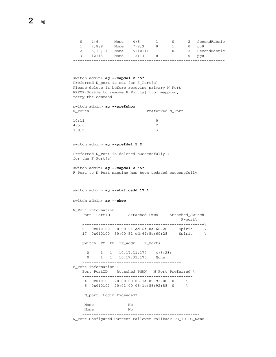 Brocade Fabric OS Command Reference (Supporting Fabric OS v7.3.0) User Manual | Page 66 / 1274