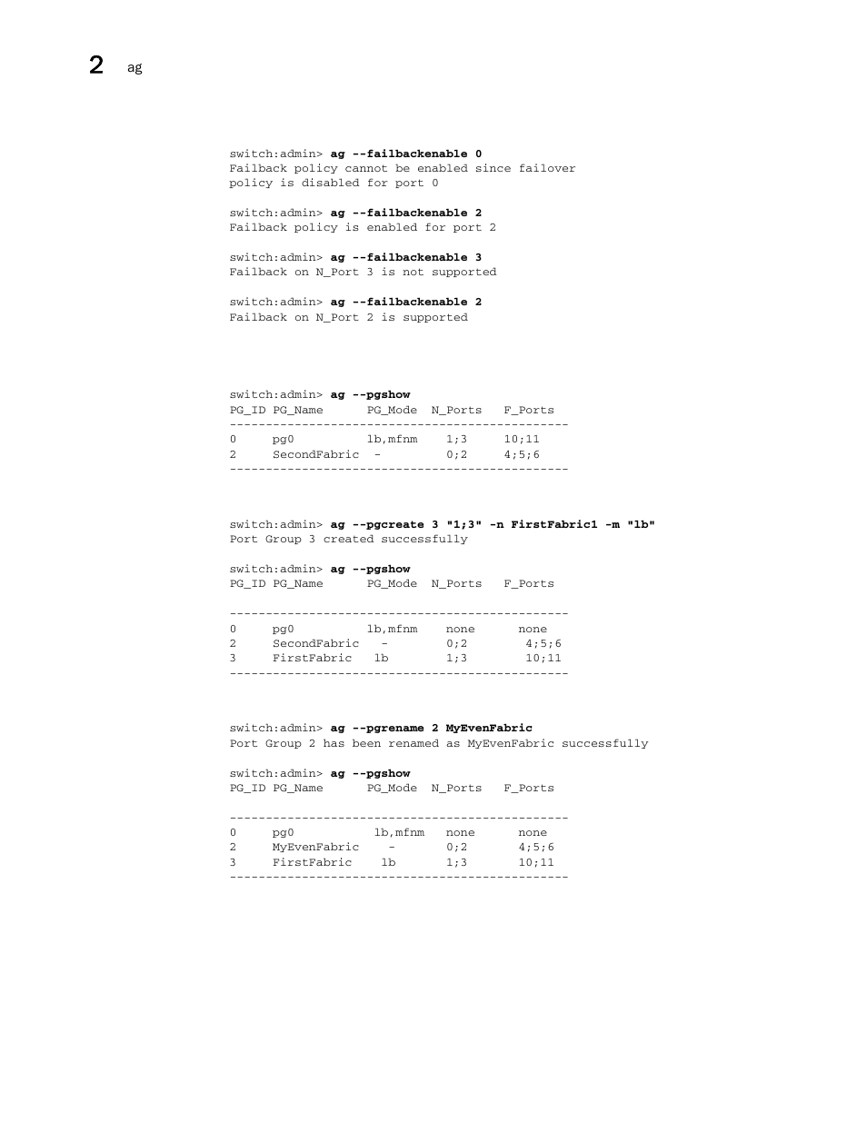 Brocade Fabric OS Command Reference (Supporting Fabric OS v7.3.0) User Manual | Page 68 / 1274