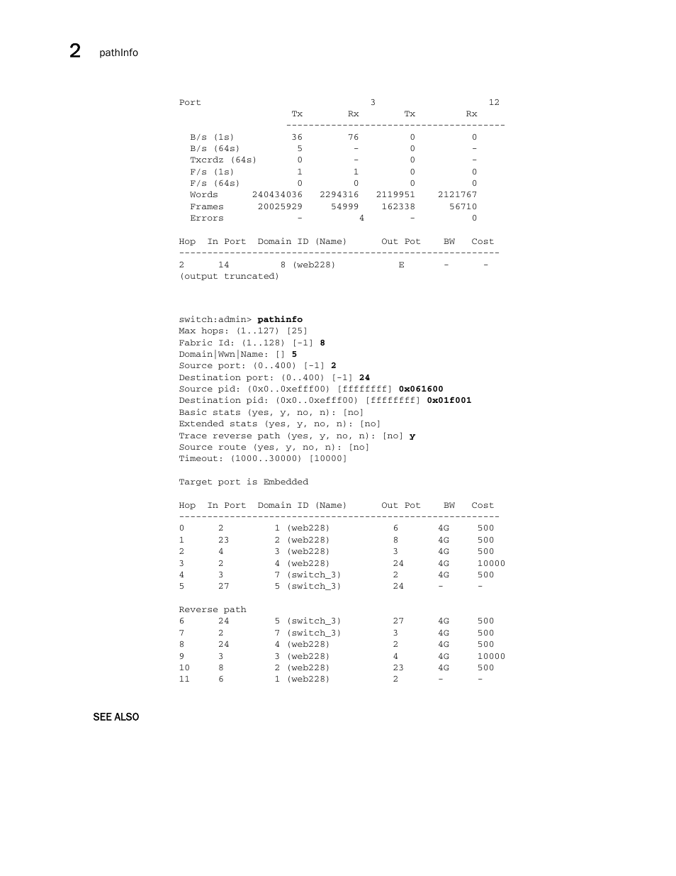 Brocade Fabric OS Command Reference (Supporting Fabric OS v7.3.0) User Manual | Page 686 / 1274