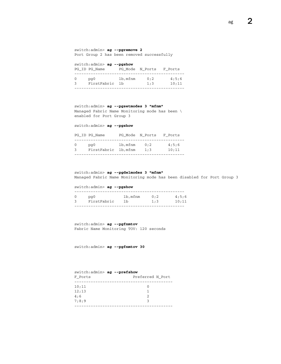 Brocade Fabric OS Command Reference (Supporting Fabric OS v7.3.0) User Manual | Page 69 / 1274