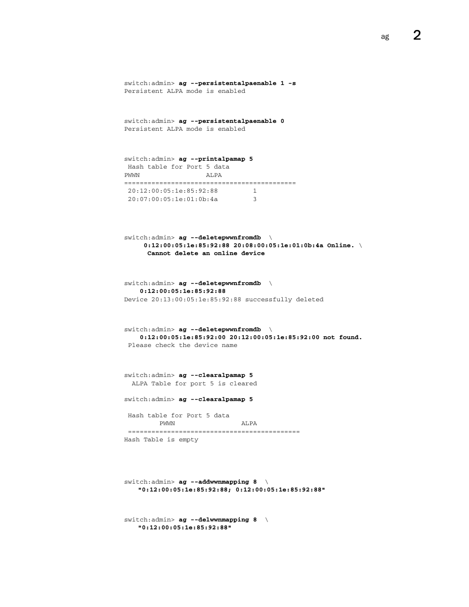 Brocade Fabric OS Command Reference (Supporting Fabric OS v7.3.0) User Manual | Page 71 / 1274