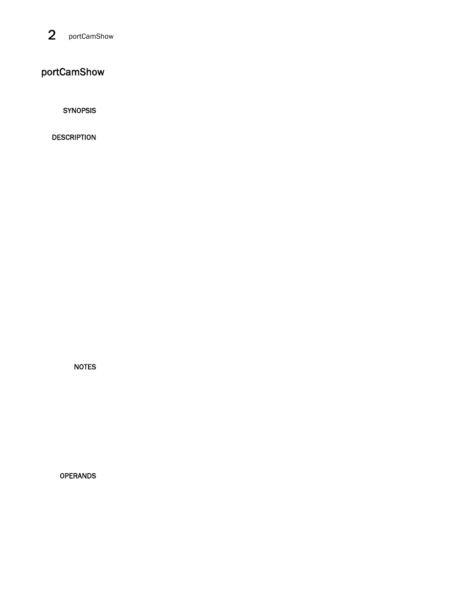Portcamshow | Brocade Fabric OS Command Reference (Supporting Fabric OS v7.3.0) User Manual | Page 724 / 1274