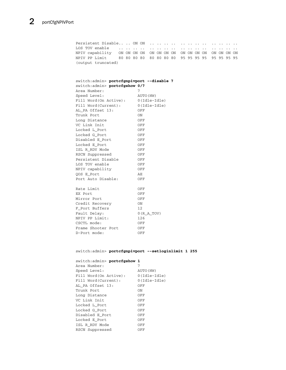 Brocade Fabric OS Command Reference (Supporting Fabric OS v7.3.0) User Manual | Page 804 / 1274