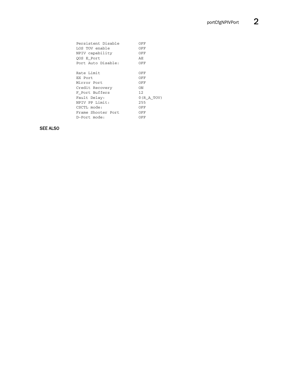 Brocade Fabric OS Command Reference (Supporting Fabric OS v7.3.0) User Manual | Page 805 / 1274