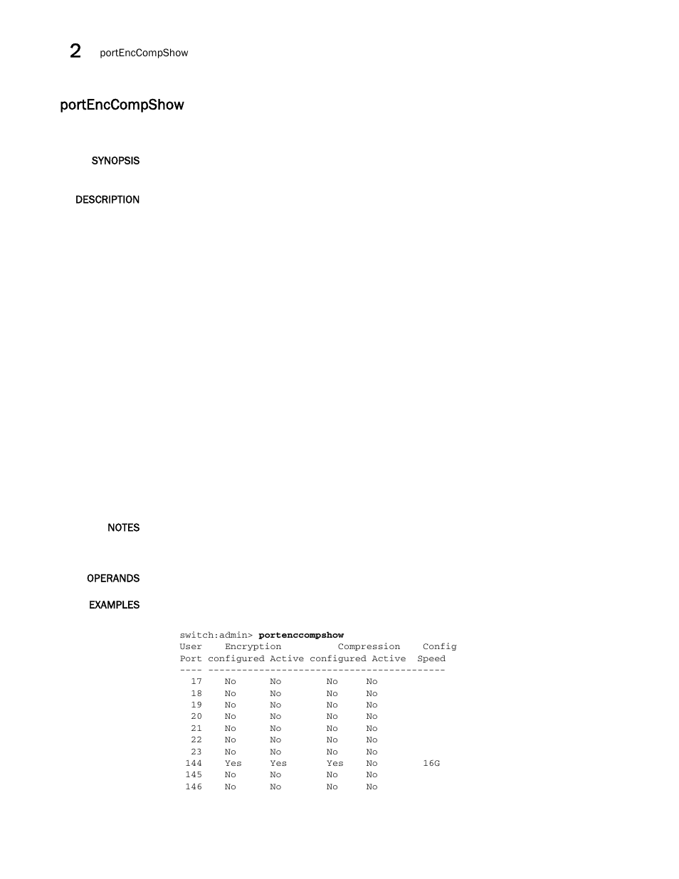 Portenccompshow | Brocade Fabric OS Command Reference (Supporting Fabric OS v7.3.0) User Manual | Page 862 / 1274