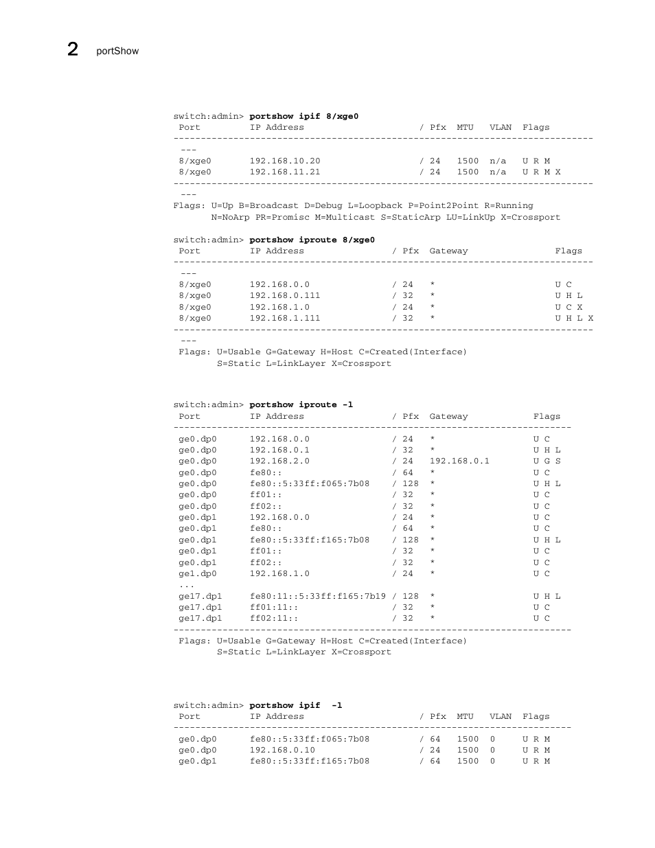 Brocade Fabric OS Command Reference (Supporting Fabric OS v7.3.0) User Manual | Page 924 / 1274