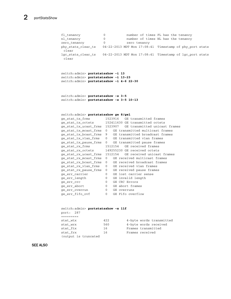 Brocade Fabric OS Command Reference (Supporting Fabric OS v7.3.0) User Manual | Page 978 / 1274