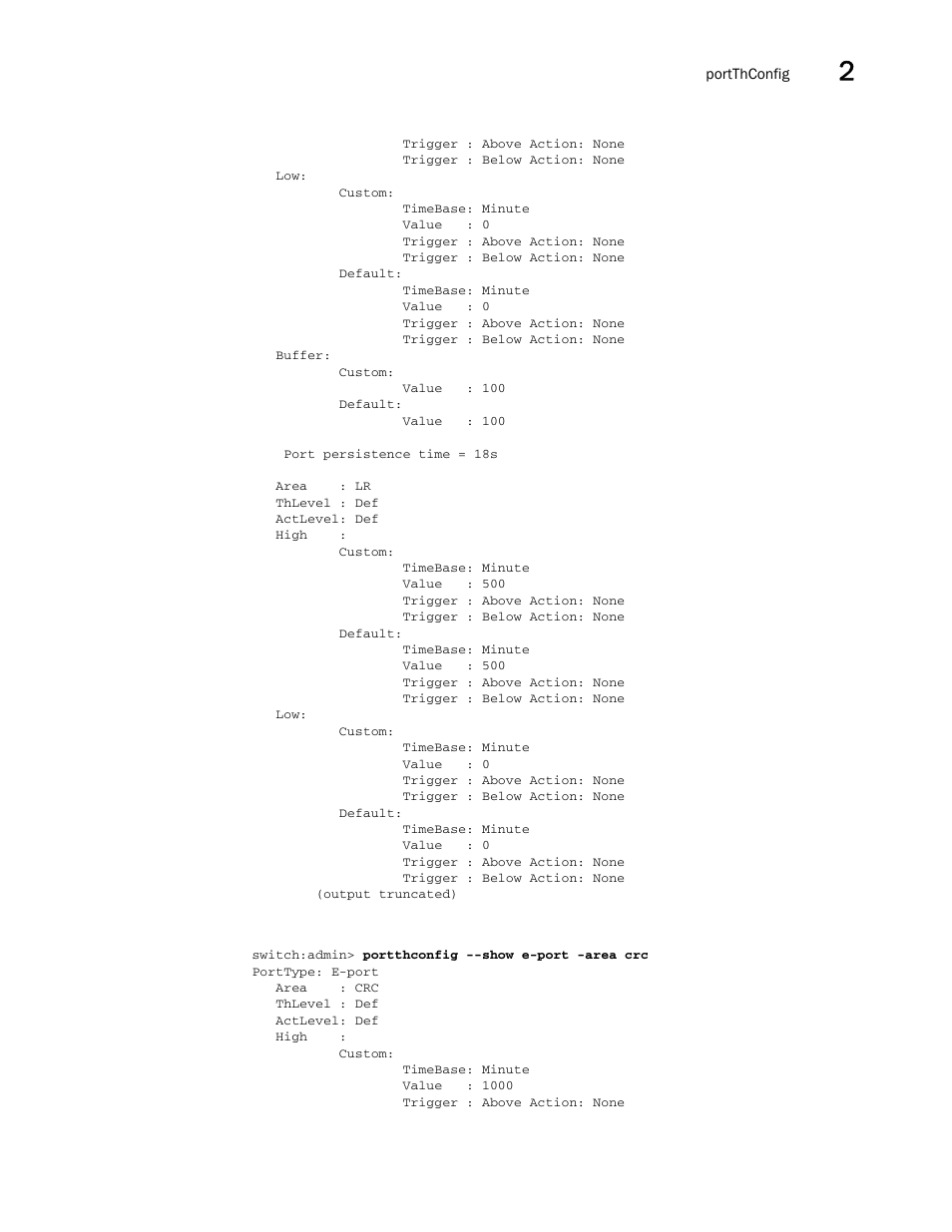 Brocade Fabric OS Command Reference (Supporting Fabric OS v7.3.0) User Manual | Page 995 / 1274