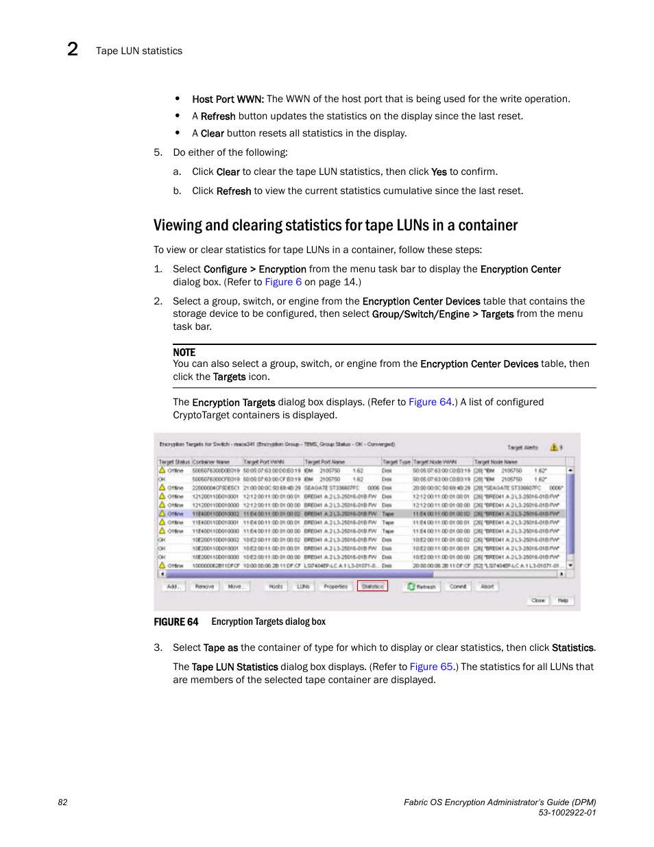 Brocade Fabric OS Encryption Administrator’s Guide Supporting RSA Data Protection Manager (DPM) Environments (Supporting Fabric OS v7.2.0) User Manual | Page 102 / 332