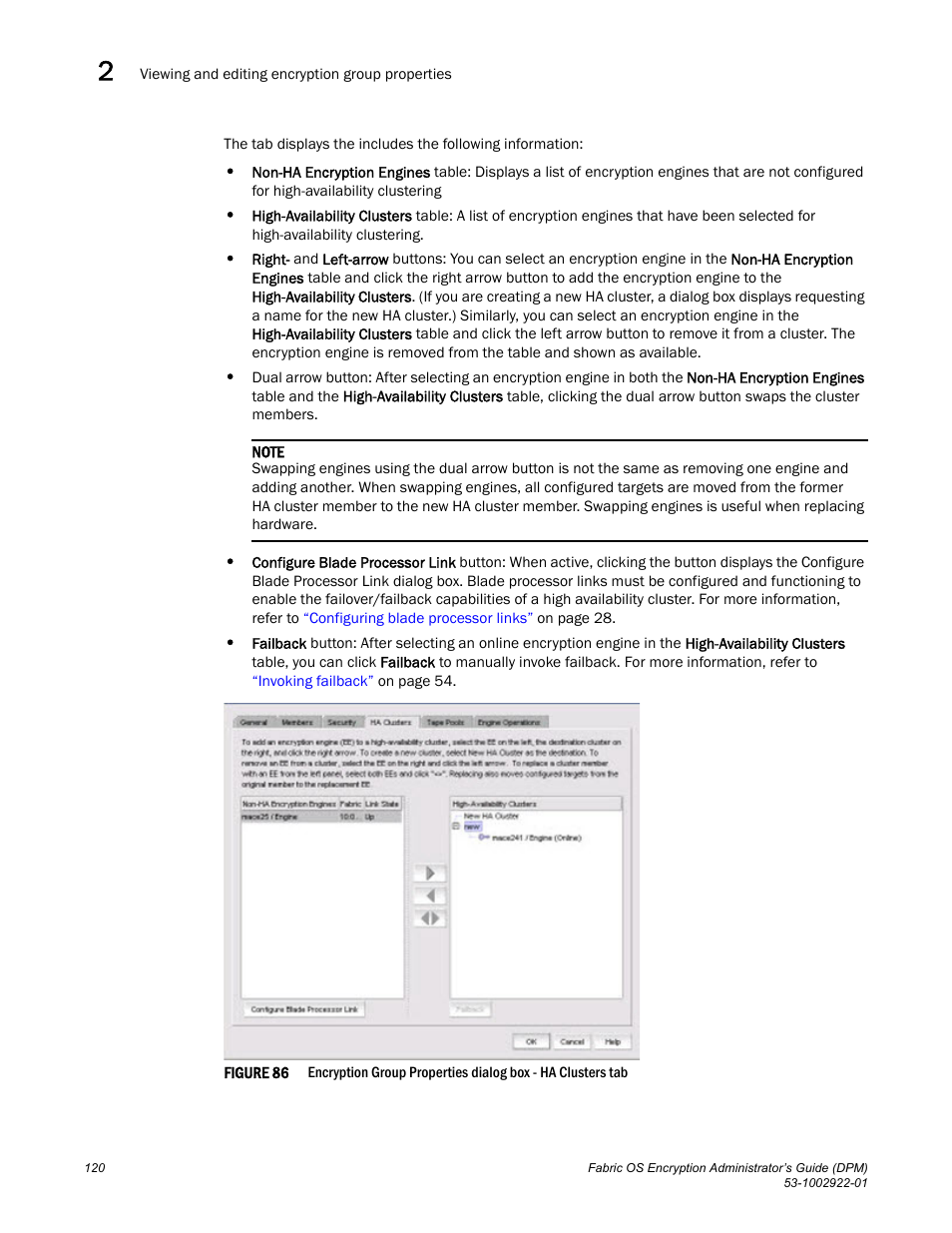 Figure 86 | Brocade Fabric OS Encryption Administrator’s Guide Supporting RSA Data Protection Manager (DPM) Environments (Supporting Fabric OS v7.2.0) User Manual | Page 140 / 332