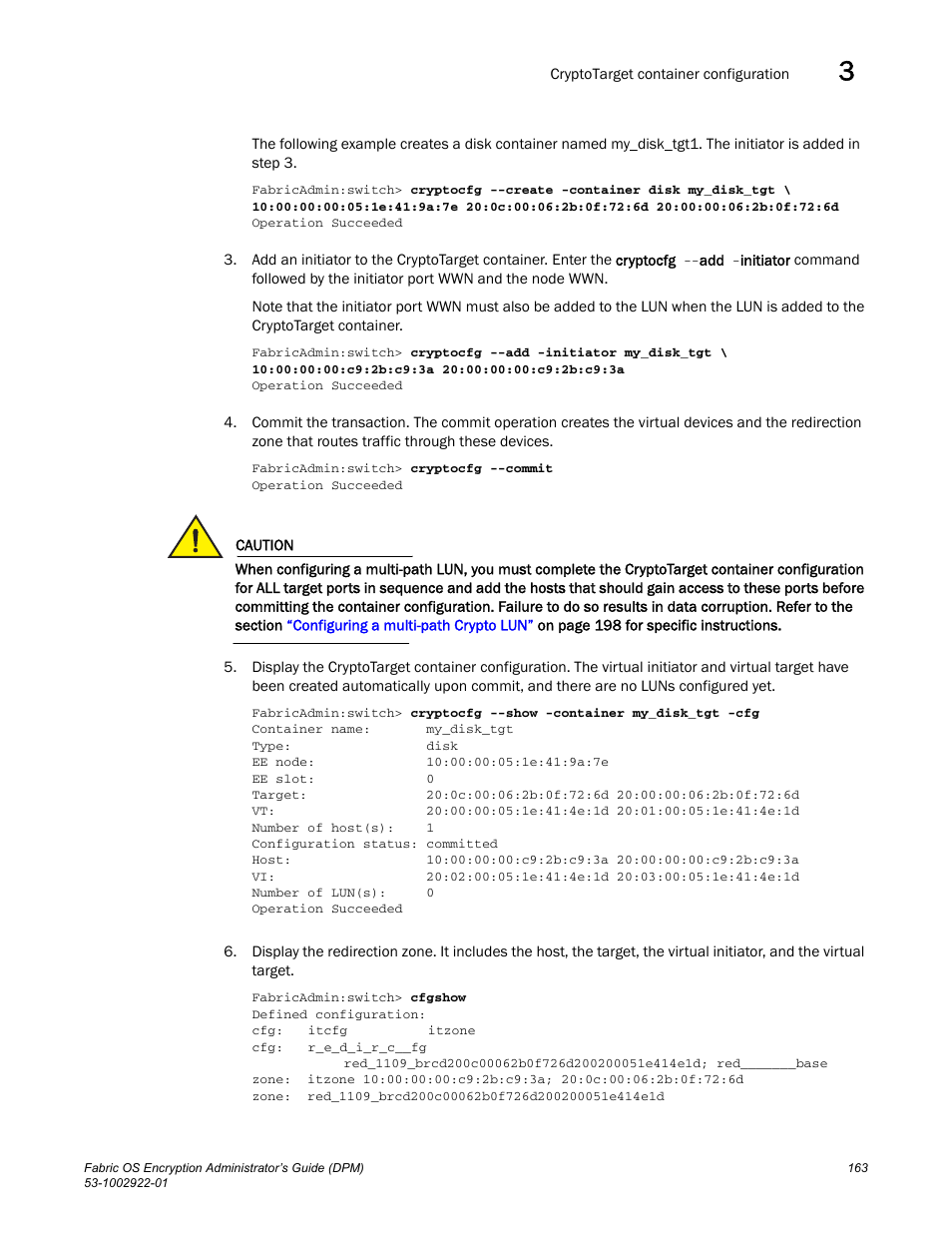Brocade Fabric OS Encryption Administrator’s Guide Supporting RSA Data Protection Manager (DPM) Environments (Supporting Fabric OS v7.2.0) User Manual | Page 183 / 332