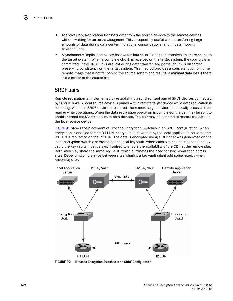 Srdf pairs | Brocade Fabric OS Encryption Administrator’s Guide Supporting RSA Data Protection Manager (DPM) Environments (Supporting Fabric OS v7.2.0) User Manual | Page 200 / 332