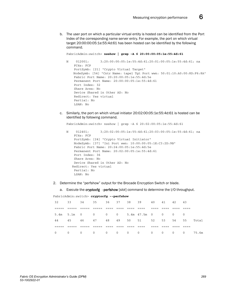Brocade Fabric OS Encryption Administrator’s Guide Supporting RSA Data Protection Manager (DPM) Environments (Supporting Fabric OS v7.2.0) User Manual | Page 289 / 332