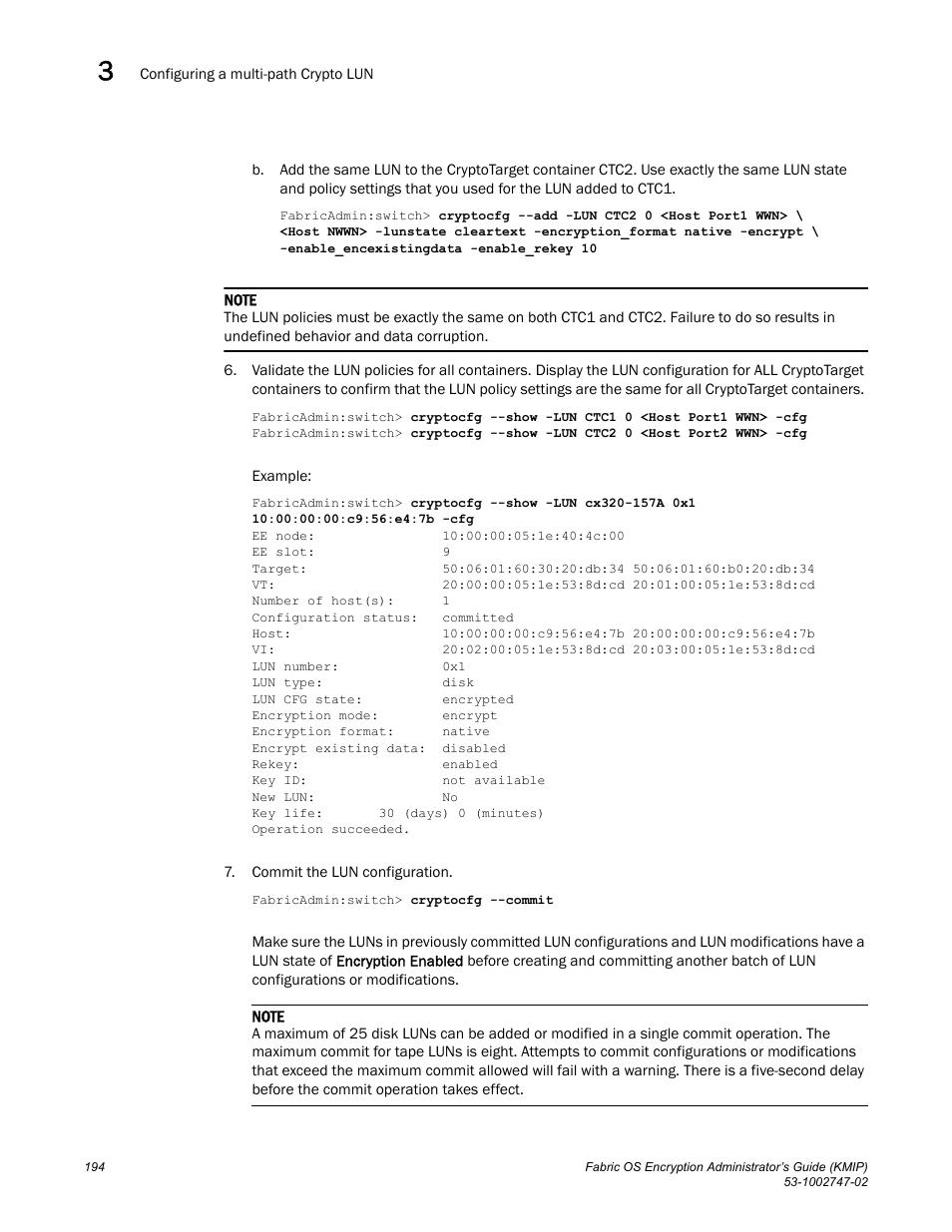 Brocade Fabric OS Encryption Administrator’s Guide Supporting Key Management Interoperability Protocol (KMIP) Key-Compliant Environments (Supporting Fabric OS v7.1.0) User Manual | Page 212 / 322