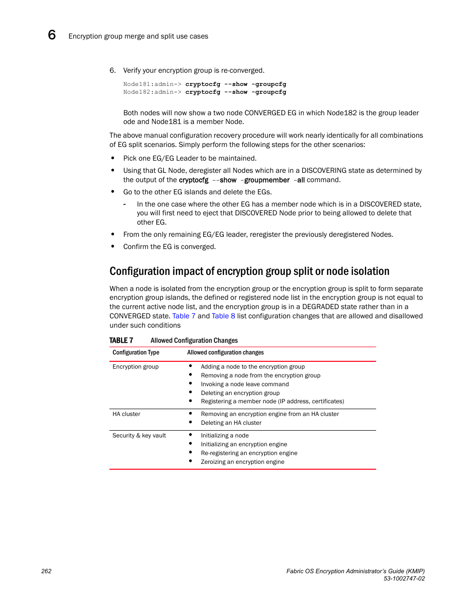 Section | Brocade Fabric OS Encryption Administrator’s Guide Supporting Key Management Interoperability Protocol (KMIP) Key-Compliant Environments (Supporting Fabric OS v7.1.0) User Manual | Page 280 / 322