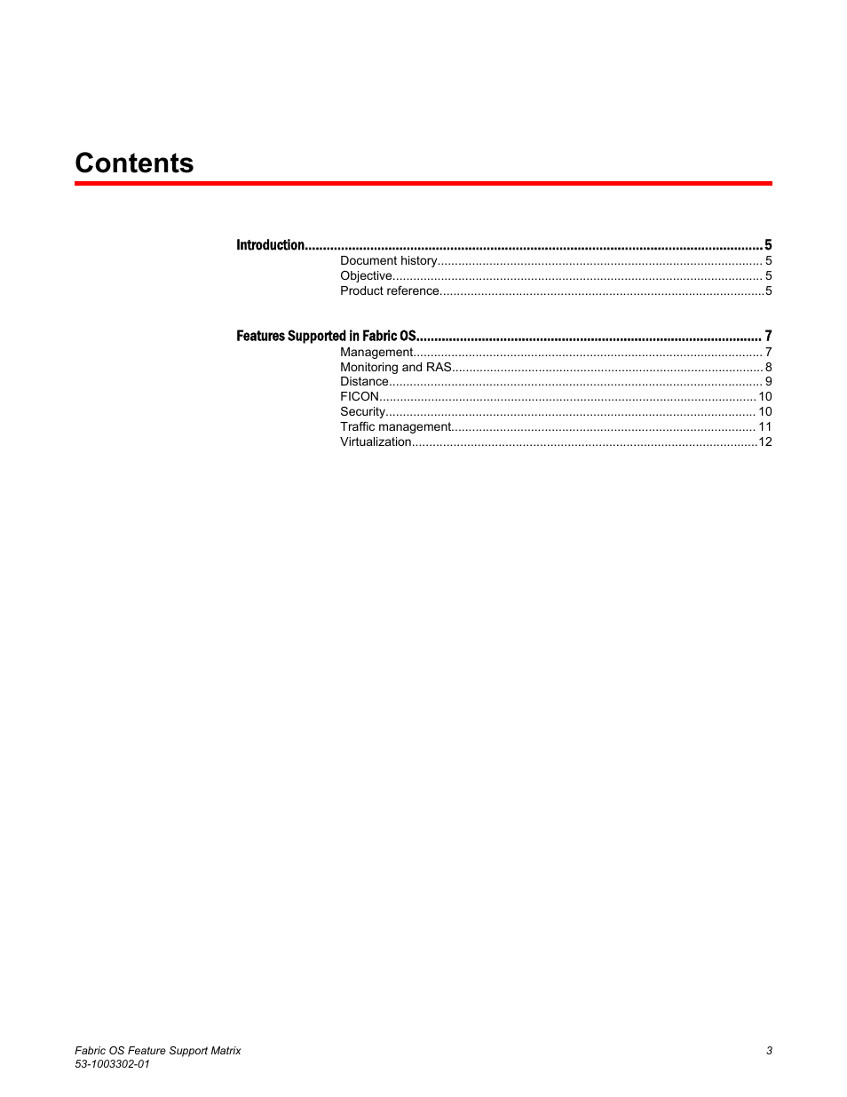 Brocade Fabric OS Feature Support Matrix (Supporting Fabric OS v7.3.0) User Manual | Page 3 / 12