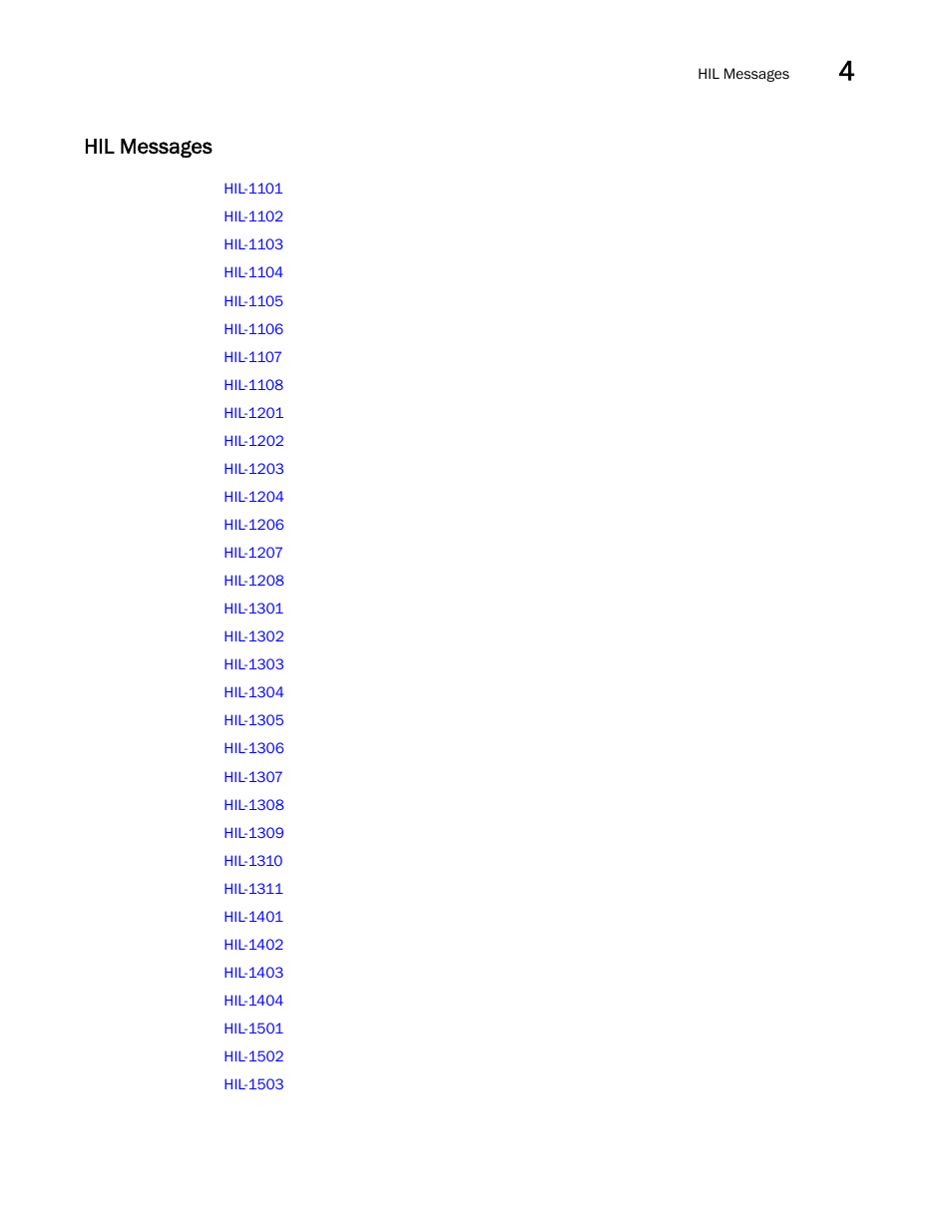 Hil messages | Brocade Fabric OS Message Reference (Supporting Fabric OS v7.3.0) User Manual | Page 119 / 1008