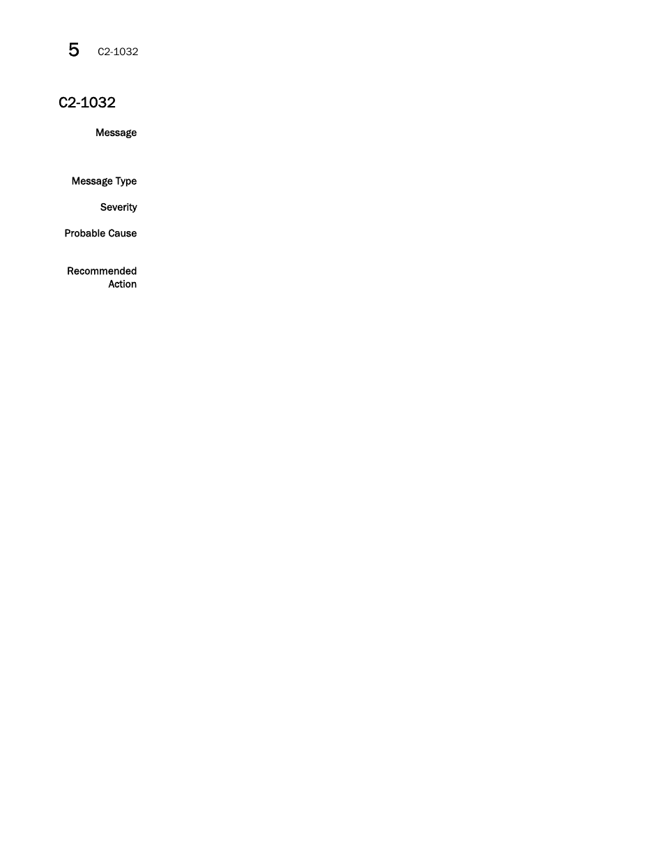 C2-1032 | Brocade Fabric OS Message Reference (Supporting Fabric OS v7.3.0) User Manual | Page 234 / 1008