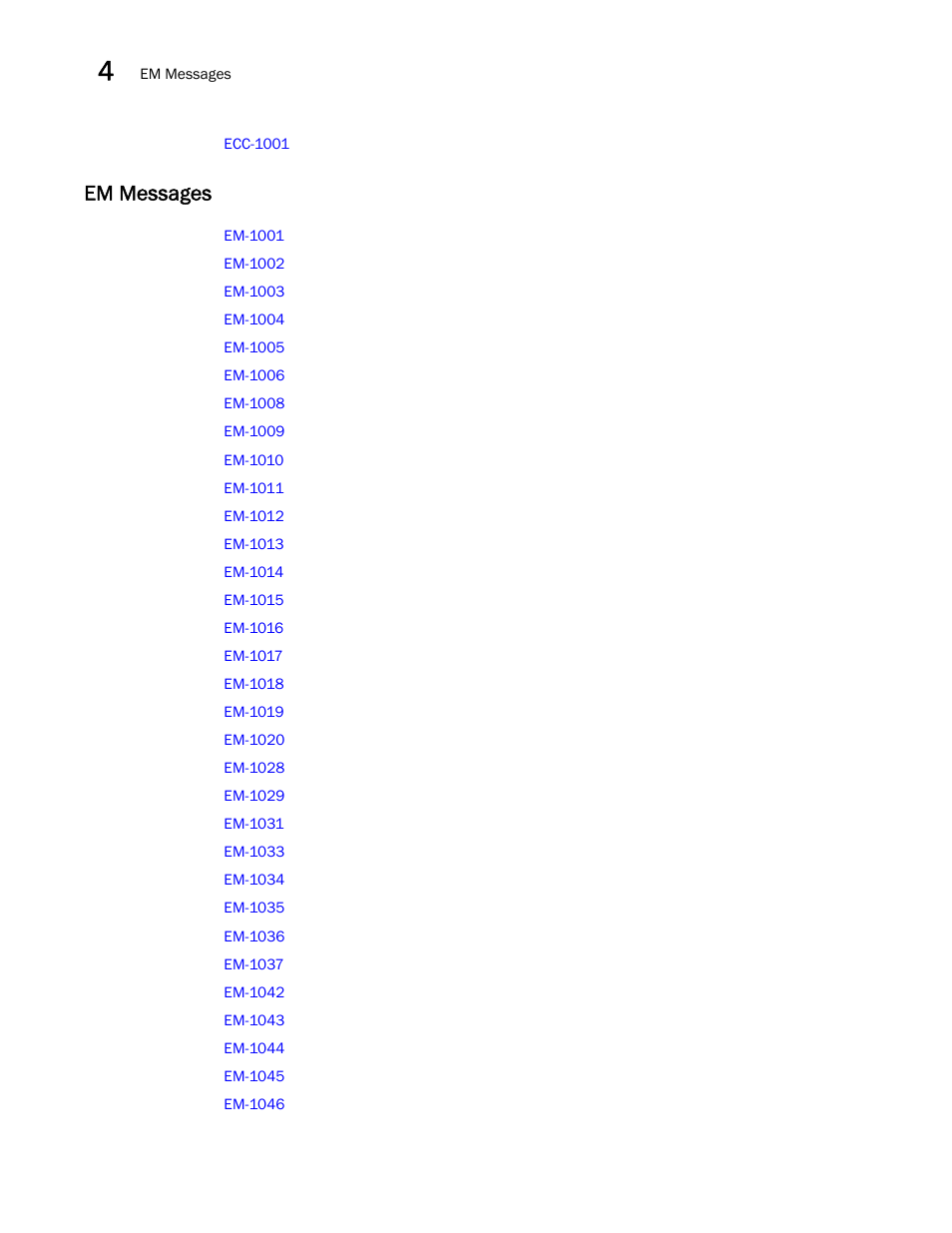 Em messages | Brocade Fabric OS Message Reference (Supporting Fabric OS v7.3.0) User Manual | Page 94 / 1008