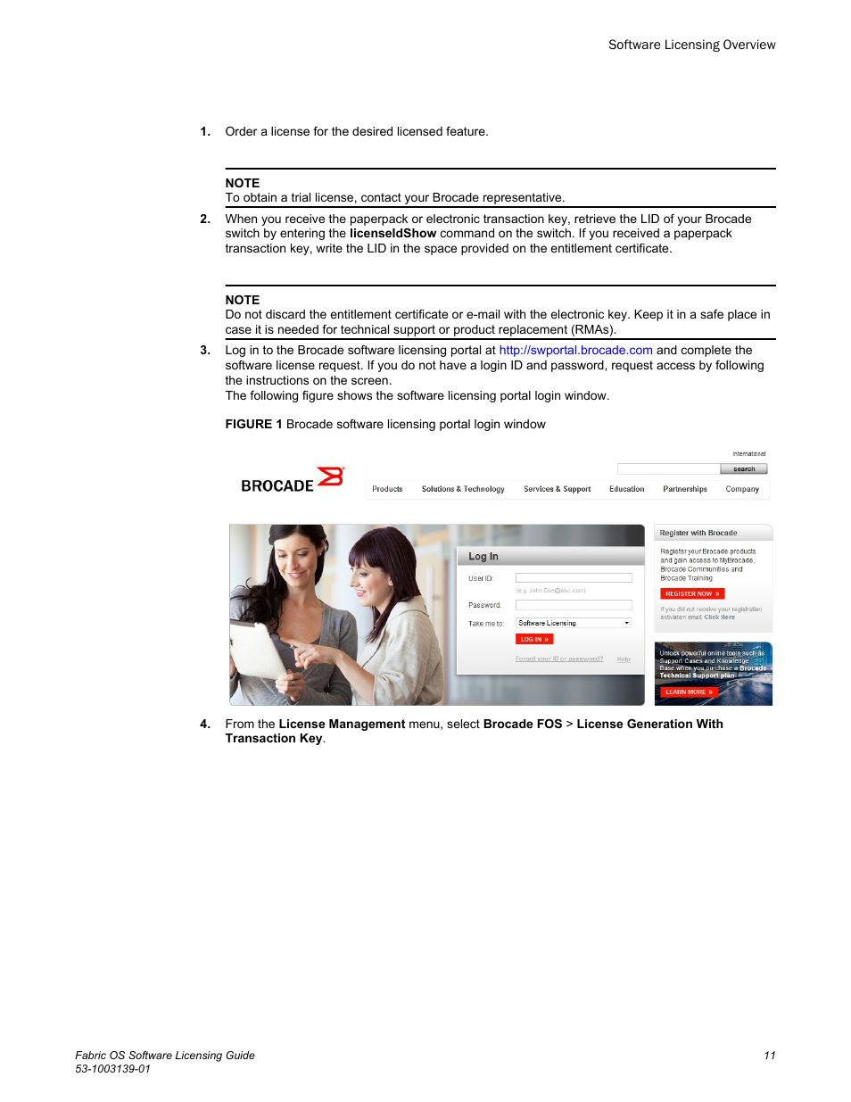 Brocade Fabric OS Software Licensing Guide (Supporting Fabric OS v7.3.0) User Manual | Page 13 / 58