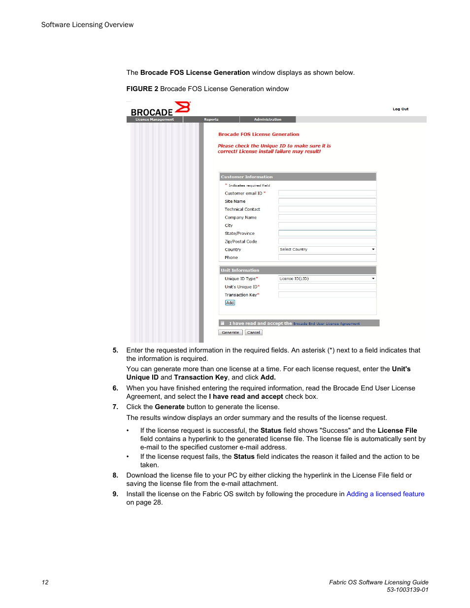 Brocade Fabric OS Software Licensing Guide (Supporting Fabric OS v7.3.0) User Manual | Page 14 / 58