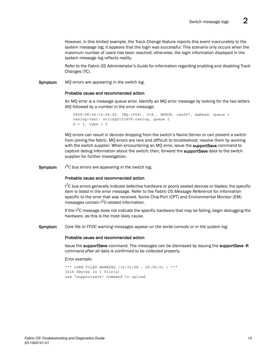 Brocade Fabric OS Troubleshooting and Diagnostics Guide (Supporting Fabric OS v7.3.0) User Manual | Page 29 / 130