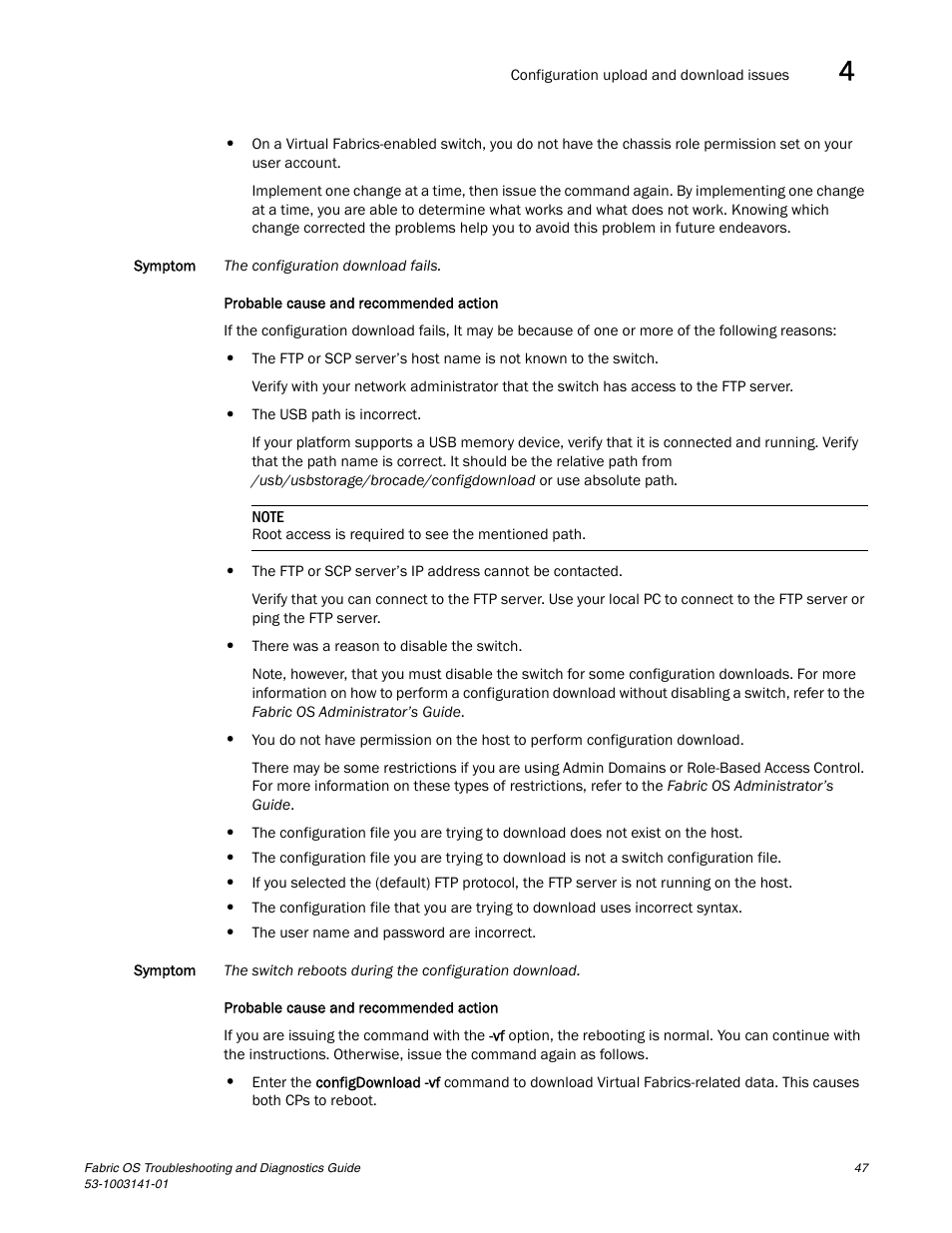 Brocade Fabric OS Troubleshooting and Diagnostics Guide (Supporting Fabric OS v7.3.0) User Manual | Page 63 / 130