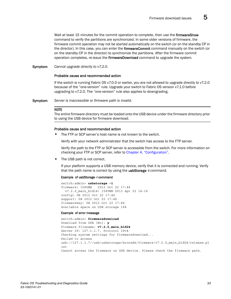 Brocade Fabric OS Troubleshooting and Diagnostics Guide (Supporting Fabric OS v7.3.0) User Manual | Page 69 / 130