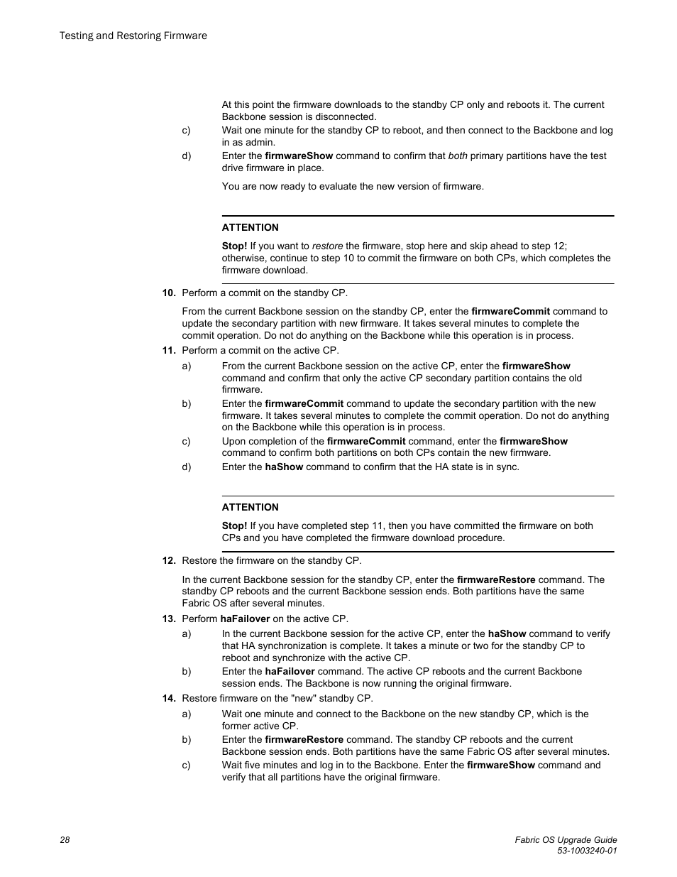 Brocade Fabric OS Upgrade Guide (Supporting Fabric OS v7.3.0) User Manual | Page 30 / 34